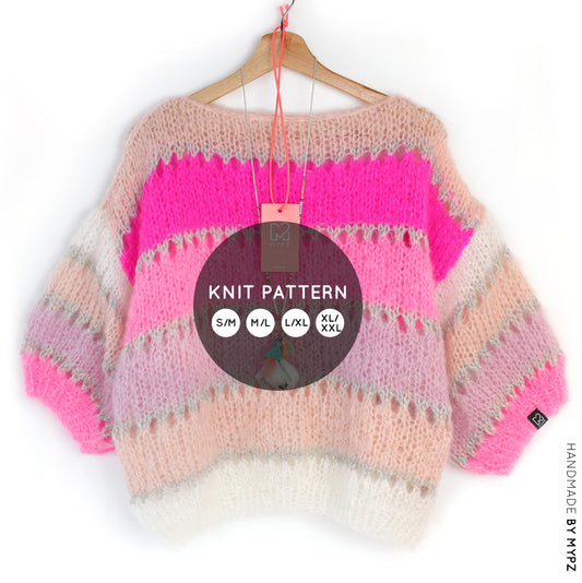 Knit pattern – MYPZ Basic Light Mohair Top Marina No10 (ENG-NL-DE-FR)