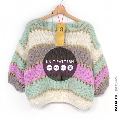 Knitting pattern – MYPZ Light Alpaca Top Clouds No10 (ENG-NL-DE-FR)