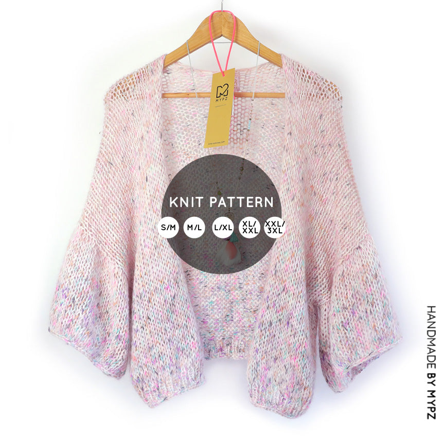 Breipatroon – MYPZ short Fade Kimono Super Sweet No10 (ENG-NL)