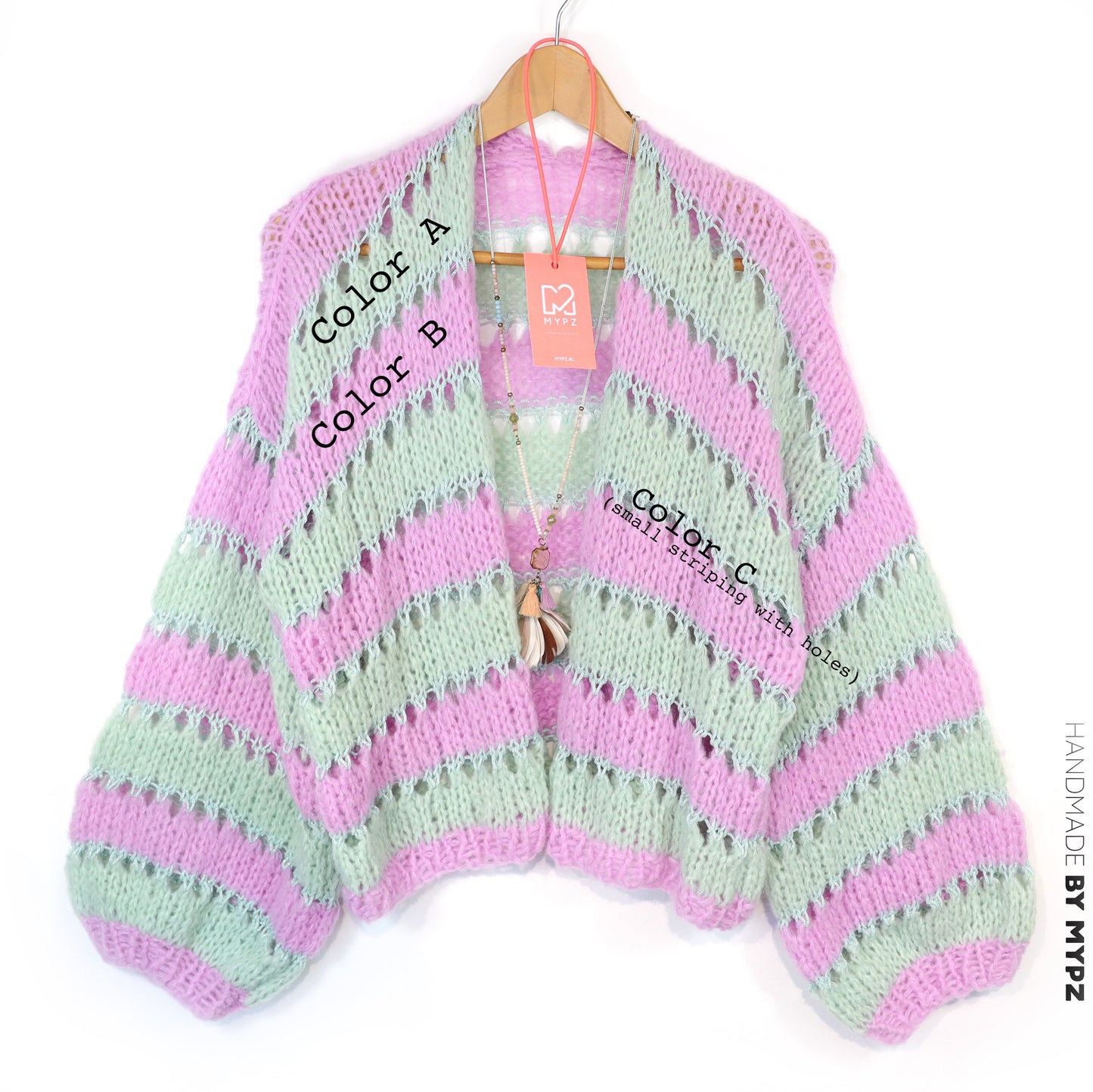 Breipakket – MYPZ Light Alpaca vest Minty Blush No10 (ENG-NL-DE)