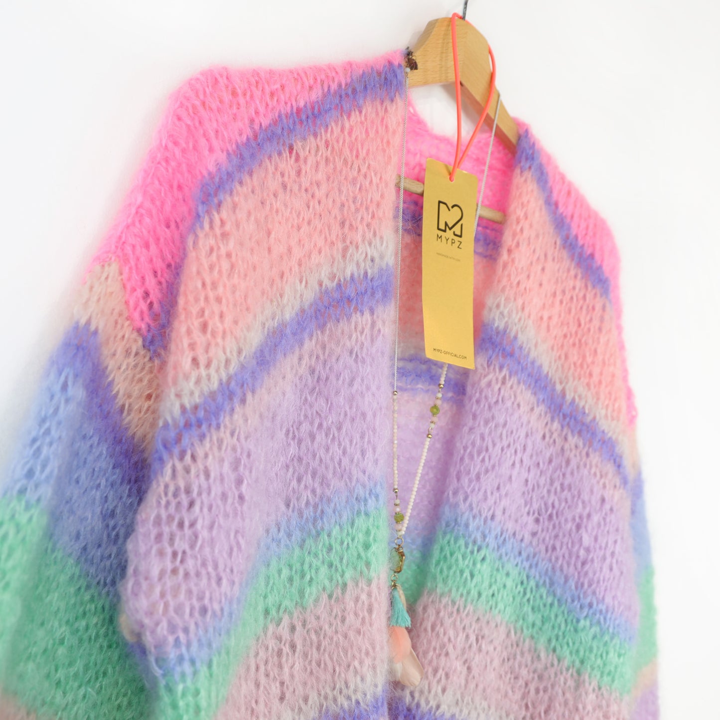 Knitting kit – MYPZ Basic Light Mohair Cardigan Blaze & Berry No10 (ENG-NL-DE)