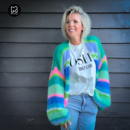 Breipakket – MYPZ Basic Light Mohair Cardigan Shamrock No10 (ENG-NL-DE)