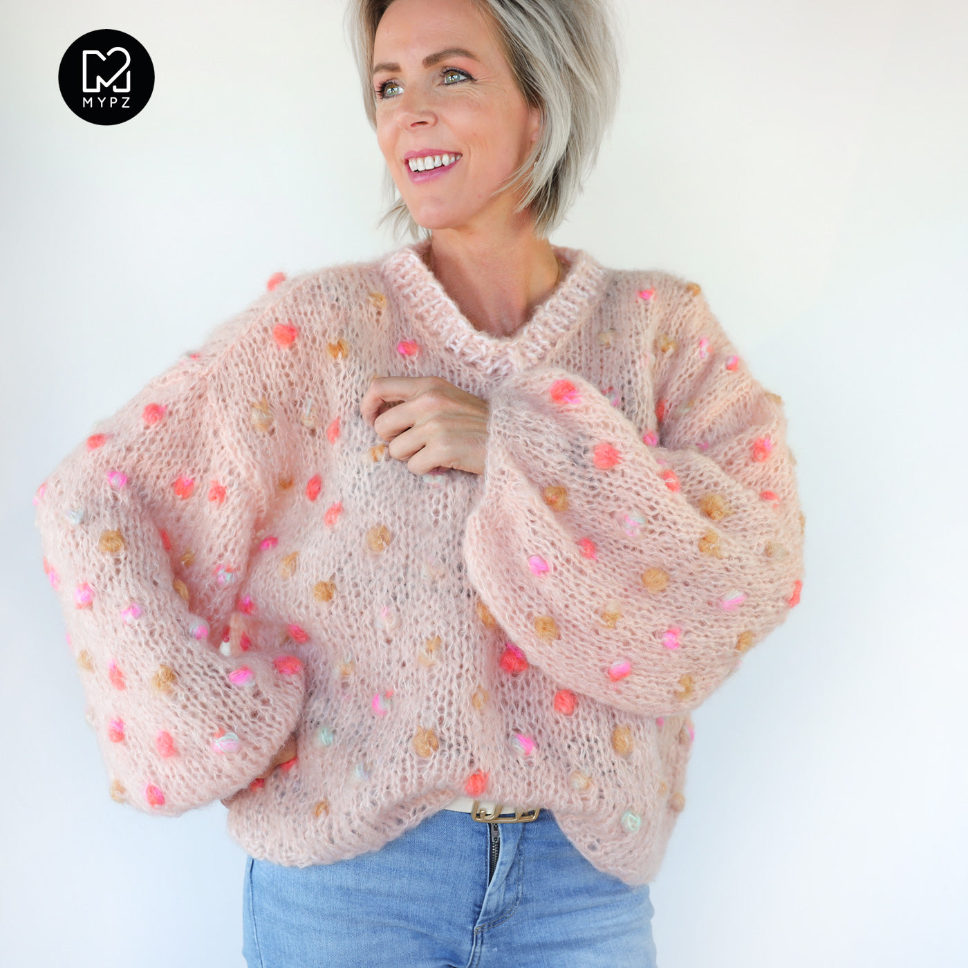 Breipatroon – MYPZ Light Mohair trui Dahlia no10 (ENG-NL)