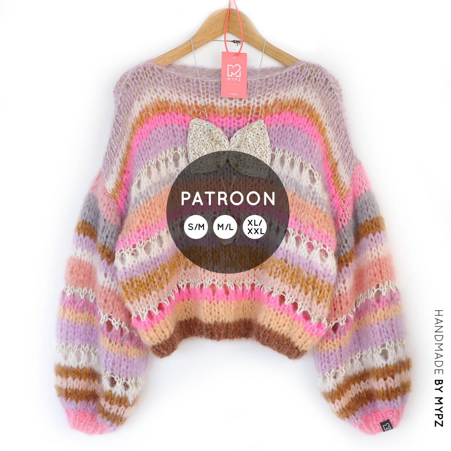 Breipatroon – Chunky Mohair Pullover Bijoux No.12 (ENG-NL-DE)