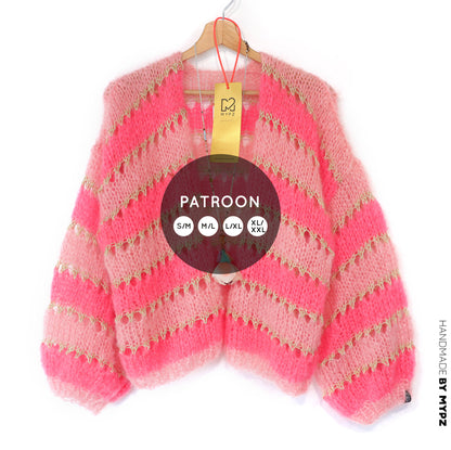 Breipatroon – MYPZ kort Light Mohair vest Summerflow No10 (ENG-NL-DE)