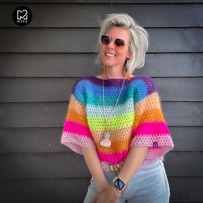 Haakpakket - Rainbow top