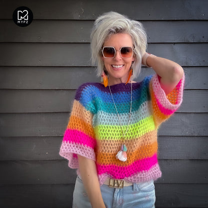 Haakpakket - Rainbow top