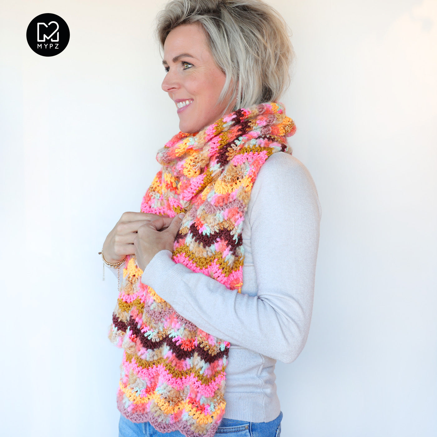 Crochet pattern – MYPZ scarf Venice (ENG-NL)