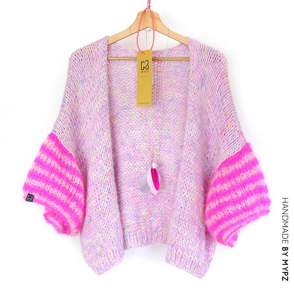 Knitting kit – MYPZ short Alpaca-Mohair Cardigan Adorable No10 (ENG-NL)