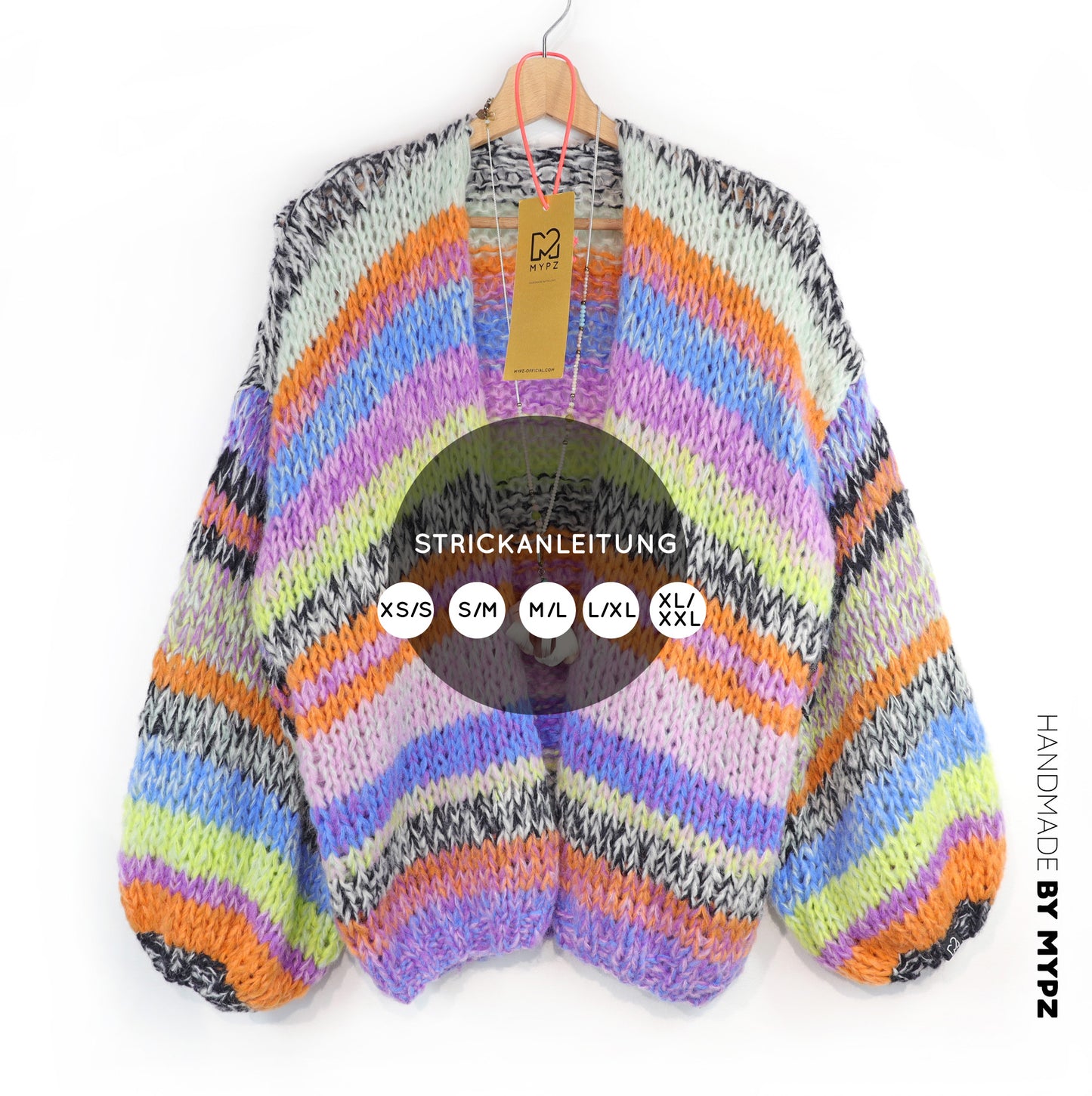 Knitting Pattern – MYPZ Chunky Alpaca Cardigan Fluffy No.12 (ENG-NL-DE)