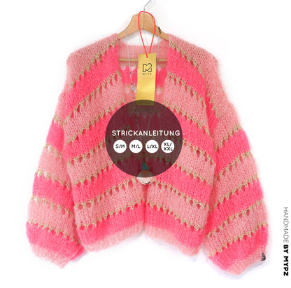 Breipatroon – MYPZ kort Light Mohair vest Summerflow No10 (ENG-NL-DE)