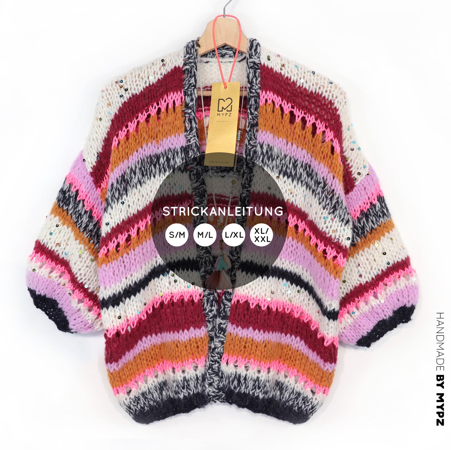 Breipatroon – MYPZ Light Alpaca vest Twinkle Berry No10 (ENG-NL-DE)