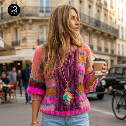 Knitting kit – MYPZ  Light Alpaca Mohair Top Wildberry No10 (ENG-NL-DE)