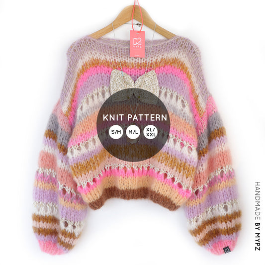 Breipatroon – Chunky Mohair Pullover Bijoux No.12 (ENG-NL-DE)