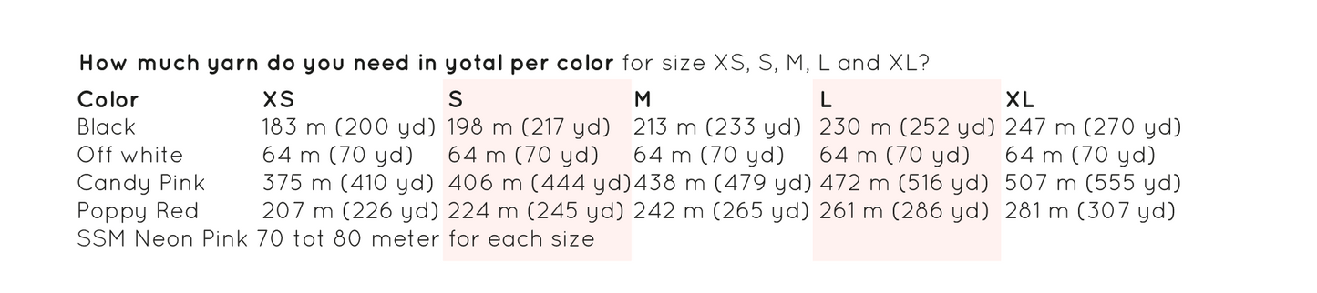 Patroon – MYPZ Chunky Mohair Ski Love Trui Pink No.9 (ENG-NL-DE)