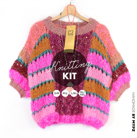 Breipakket – MYPZ  Light Alpaca Mohair Top Wildberry No10 (ENG-NL-DE)