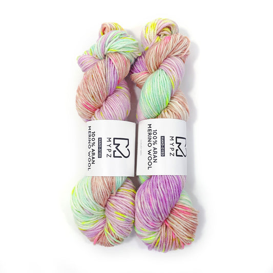 MYPZ Hand-dyed 100% Aran Merino Wool – Beach