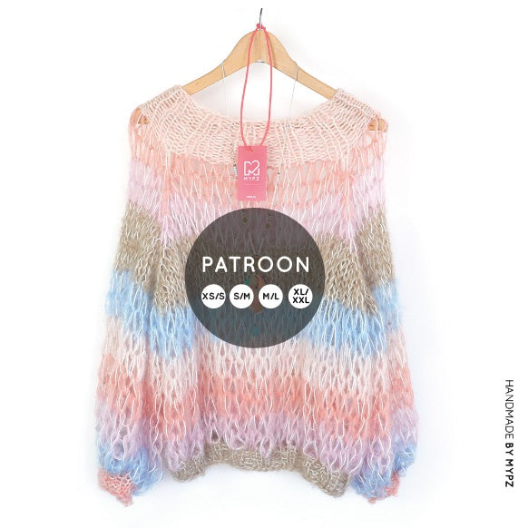 Breipatroon – MYPZ Top-down Club trui Pastel No.15 (ENG-NL)