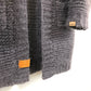 MYPZ chunky grey reversible mohair cardigan