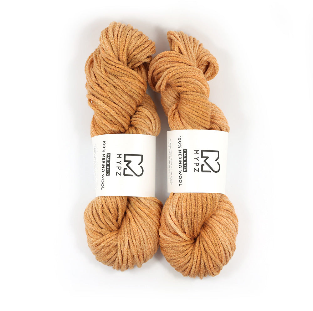 MYPZ Hand-dyed 100% Chunky Merino Wool – Brown