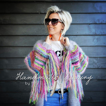 MYPZ festival cardigan light grey
