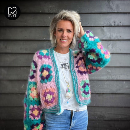 Haakpakket - MYPZ Granny square bomber vest Hailey  (ENG-NL)