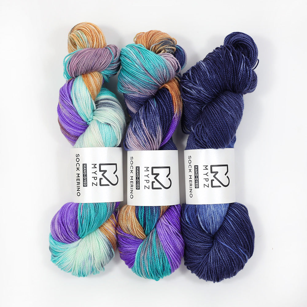 MYPZ Sock Merino Fade Set Pacific