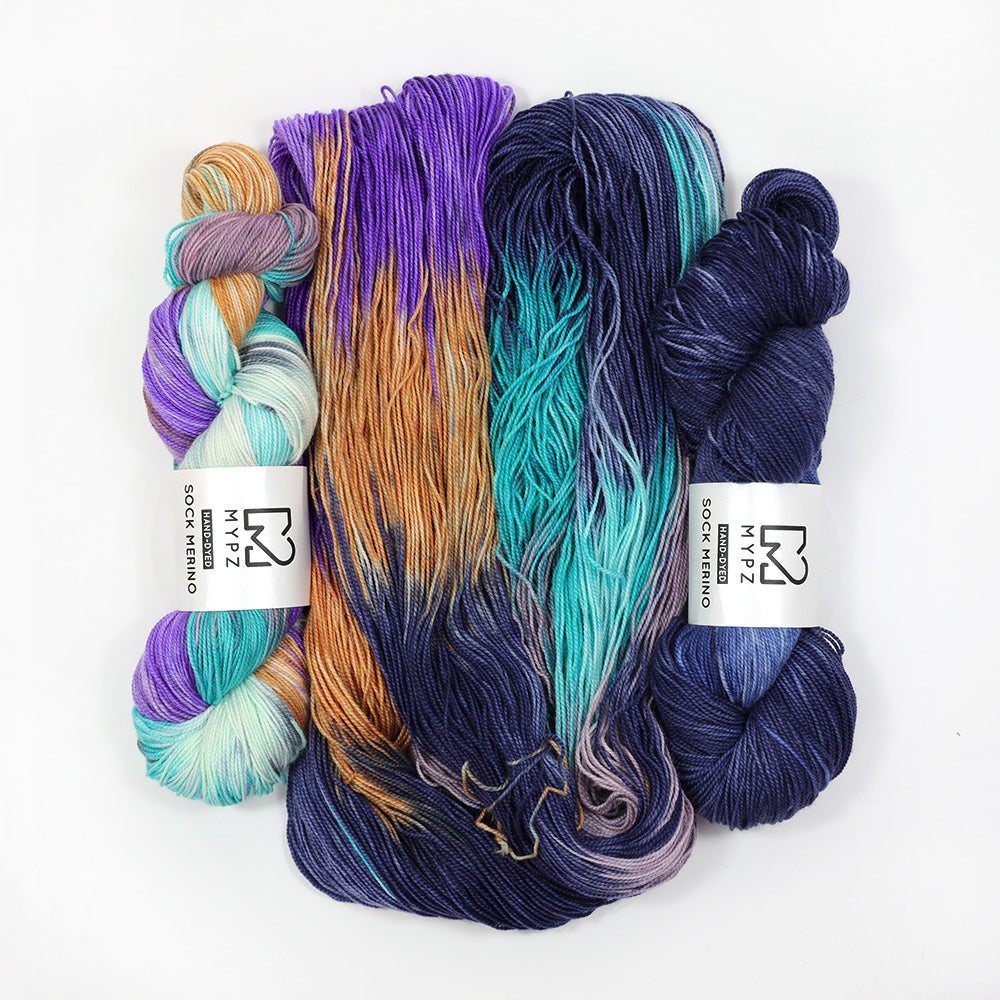 MYPZ Sock Merino Fade Set Pacific