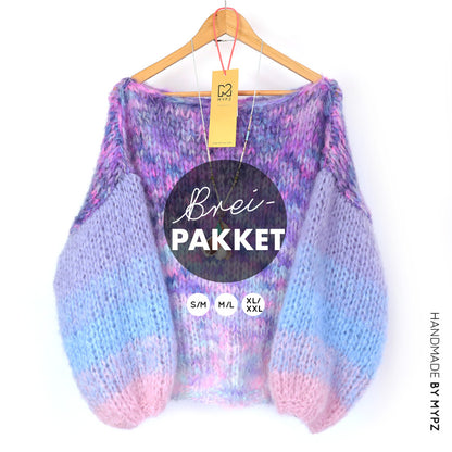 Breipakket – MYPZ Basic Chunky trui Heliotrope No15 (ENG-NL-FR-DE-ES)