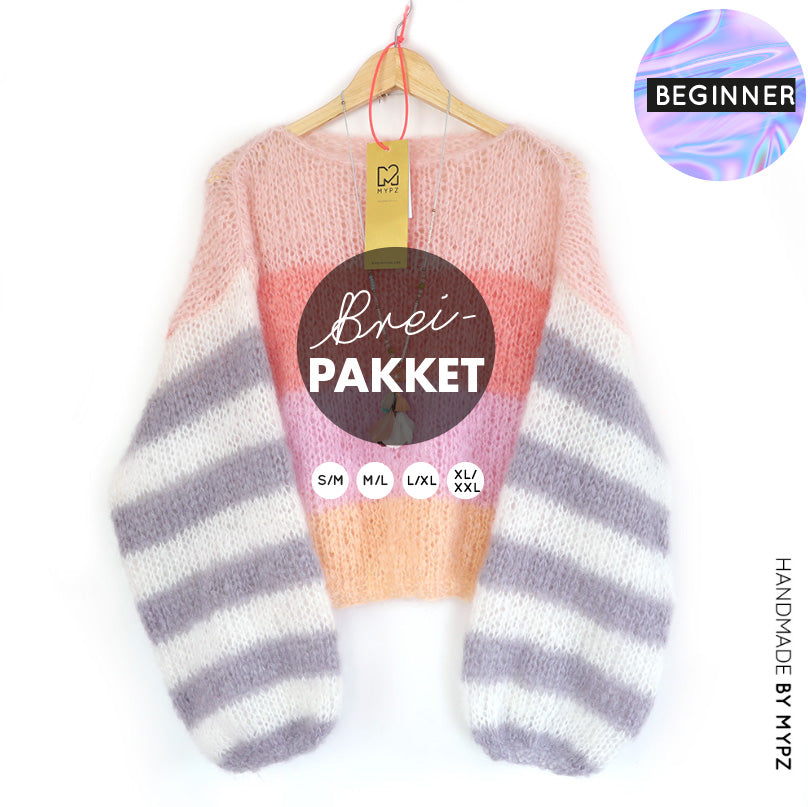 Breipakket – MYPZ Basic Light Mohair Pullover Softness no10 (ENG-NL)