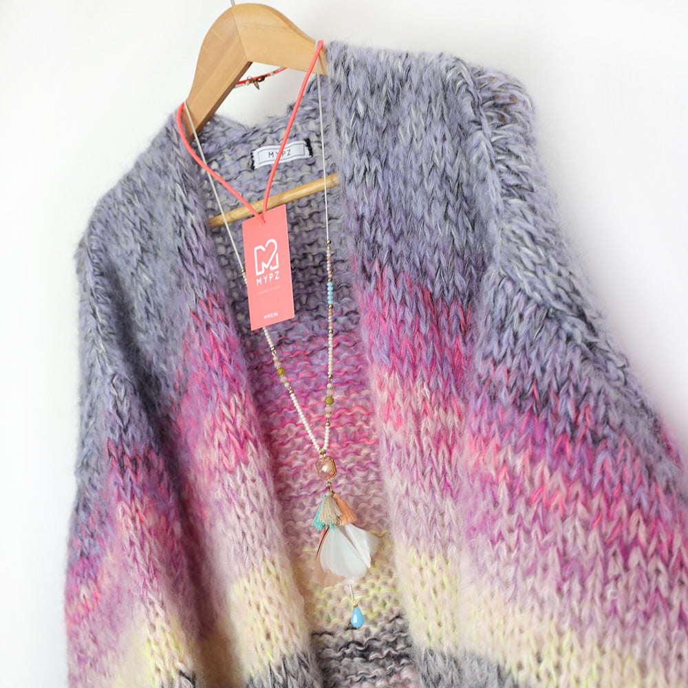 MYPZ Chunky Mohair Cardigan Mustang