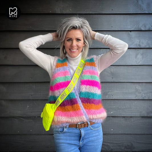 Breipakket – MYPZ Chunky Mohair Gilet Kiss No.10 (ENG-NL)