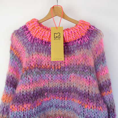 Breipakket – MYPZ Chunky top-down mohair pullover Majestic No.15 (ENG-NL)