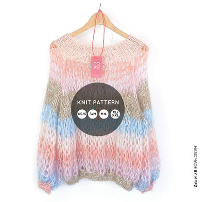 MYPZ knitting kit Club pullover Pastel no15