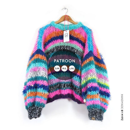 MYPZ breipatroon mohair trui SM-ML-XL NL