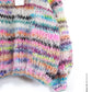 MYPZ scrap yarn raglan mohair sweater XS-S