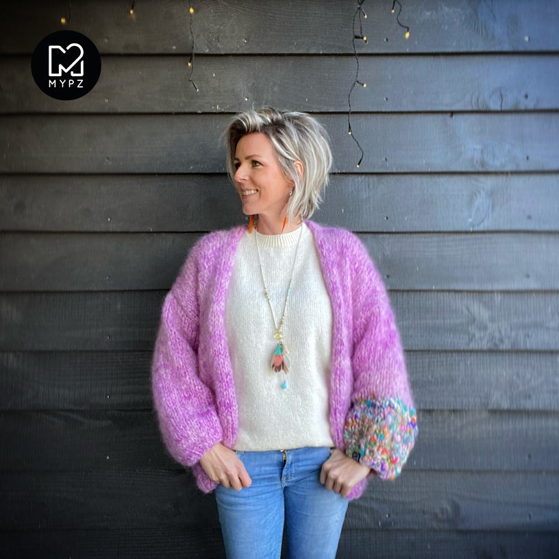 MYPZ Basic chunky mohair cardigan Arty No15