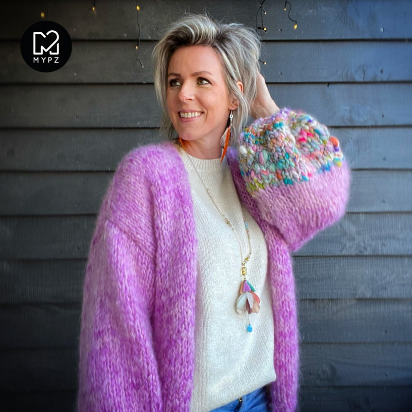 MYPZ Basic chunky mohair cardigan Arty No15