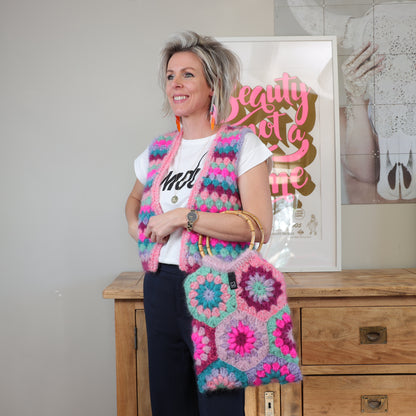 Haakpakket - MYPZ starburst hexagon tas Milano